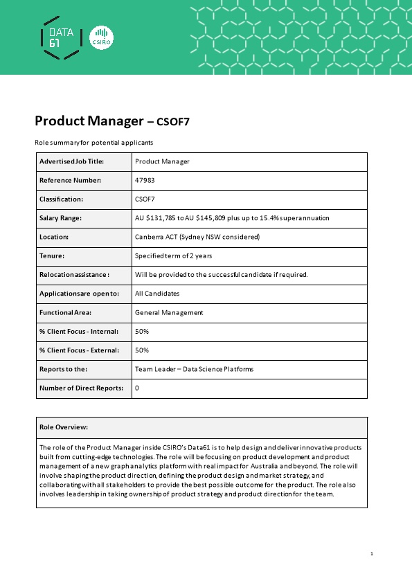 Product Manager CSOF7