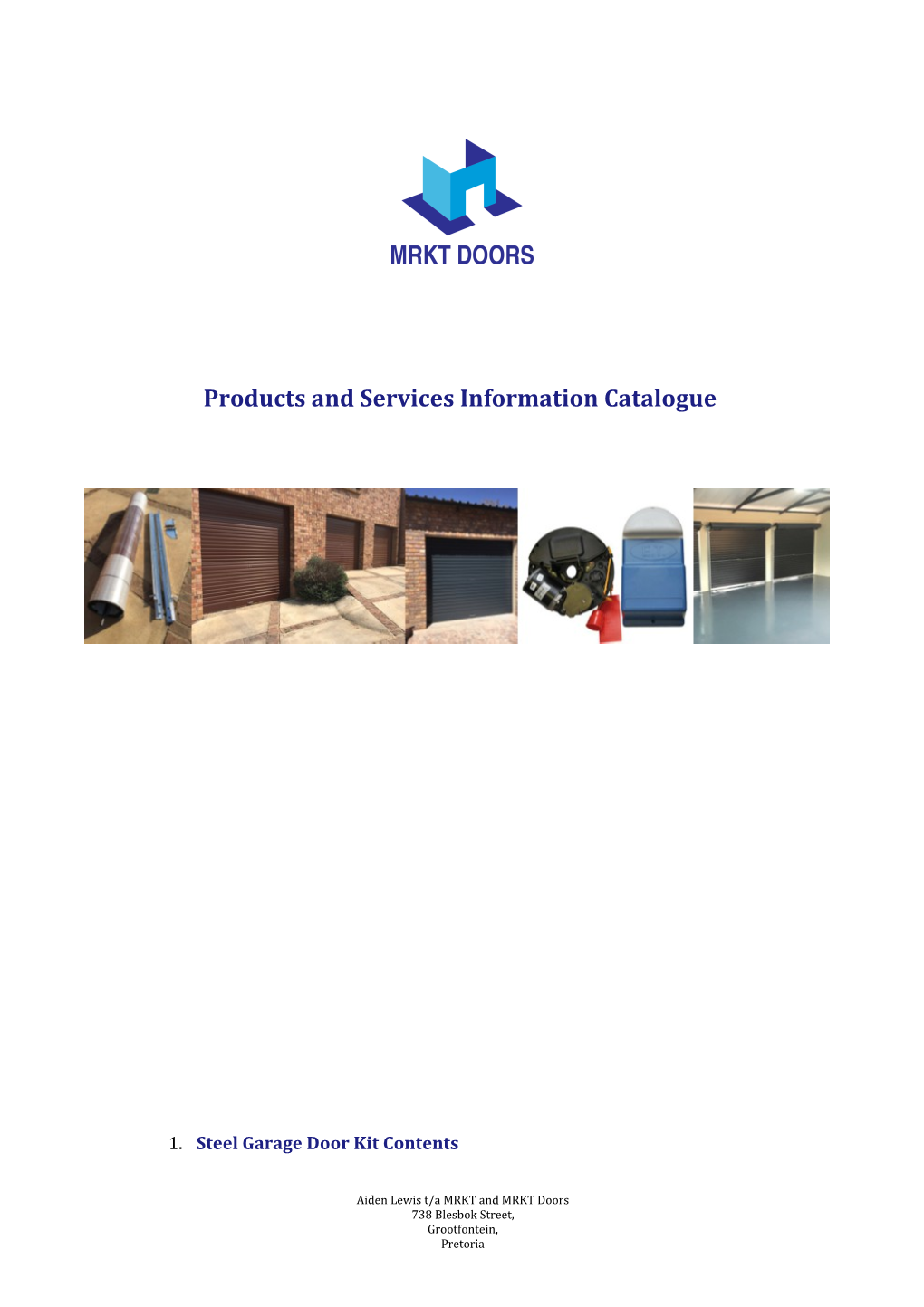 Products and Services Information Catalogue