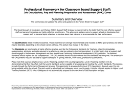 Professional Framework for Classroom Based Support Staff