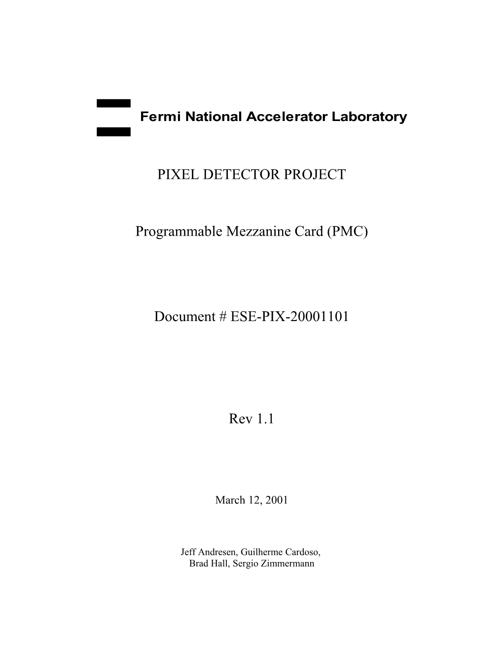 Programmable Mezzanine Card (PMC)