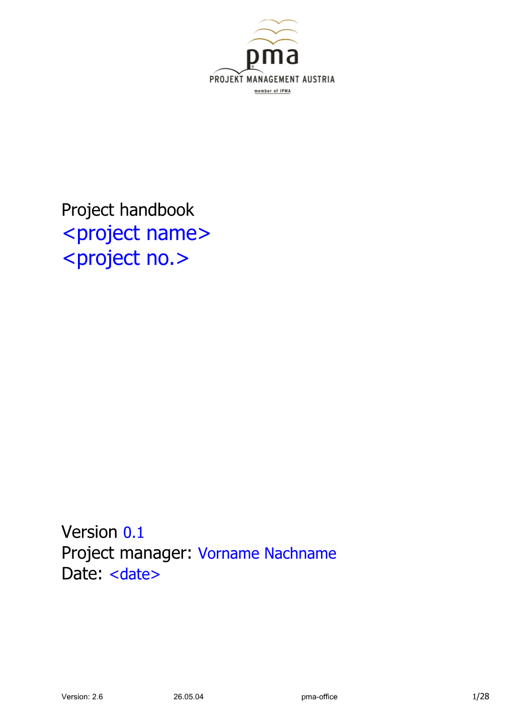 Project Handbook