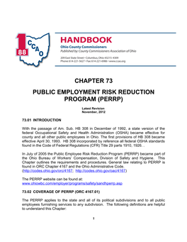 Public Employment Risk Reduction Program(Perrp)