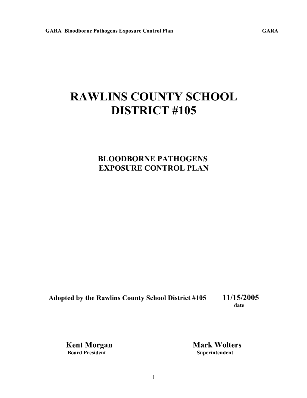 Rawlins County School District #105