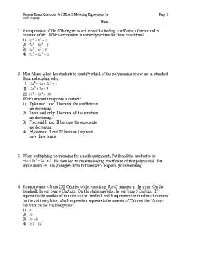 Regents Exam Questions A.SSE.A.1: Modeling Expressions 1Apage 1