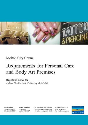 Registration Requirements for Personal Care and Body Art Industries