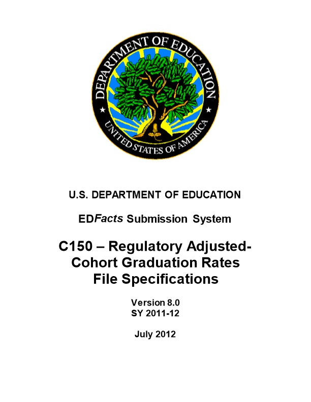 Regulatory Four-Year Adjusted-Cohort Graduation Rate File Specification