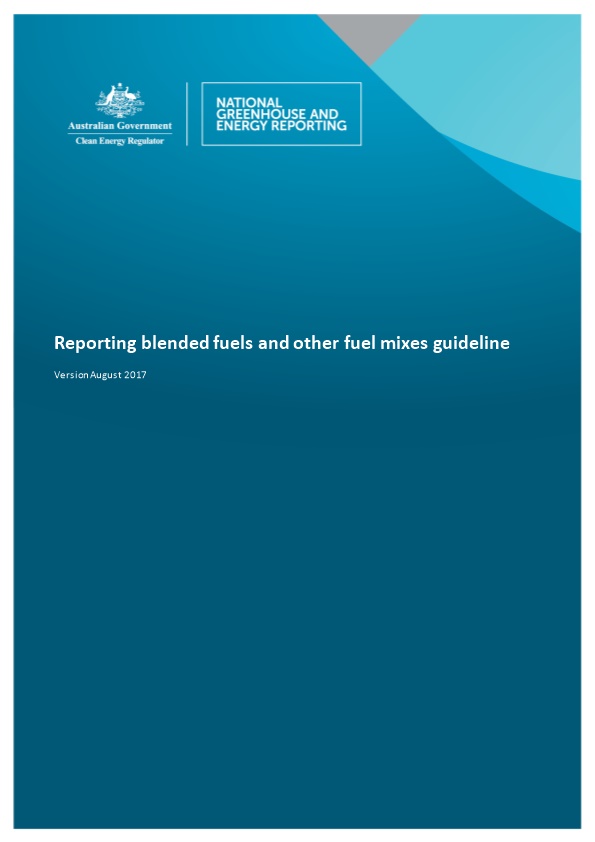 Reporting Blended Fuels and Other Fuel Mixes Guideline