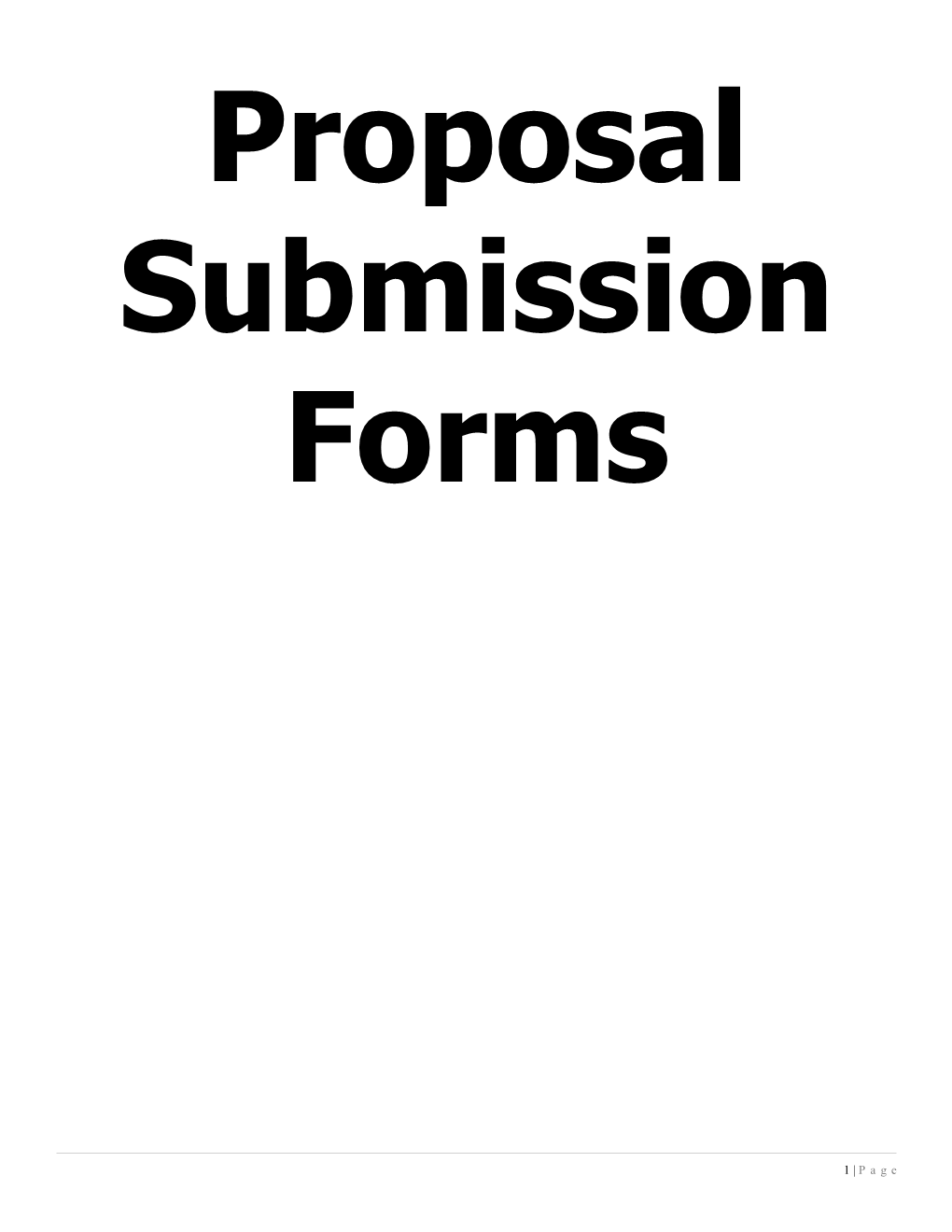 Request for Proposal Checklist