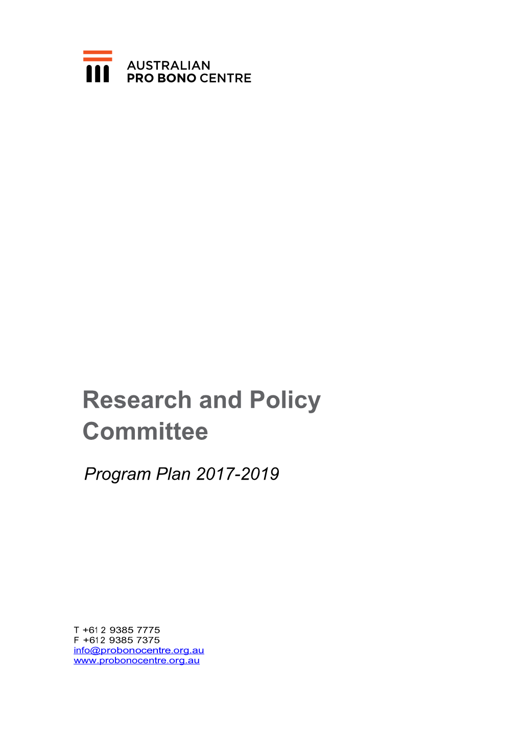 Research and Policy Committee