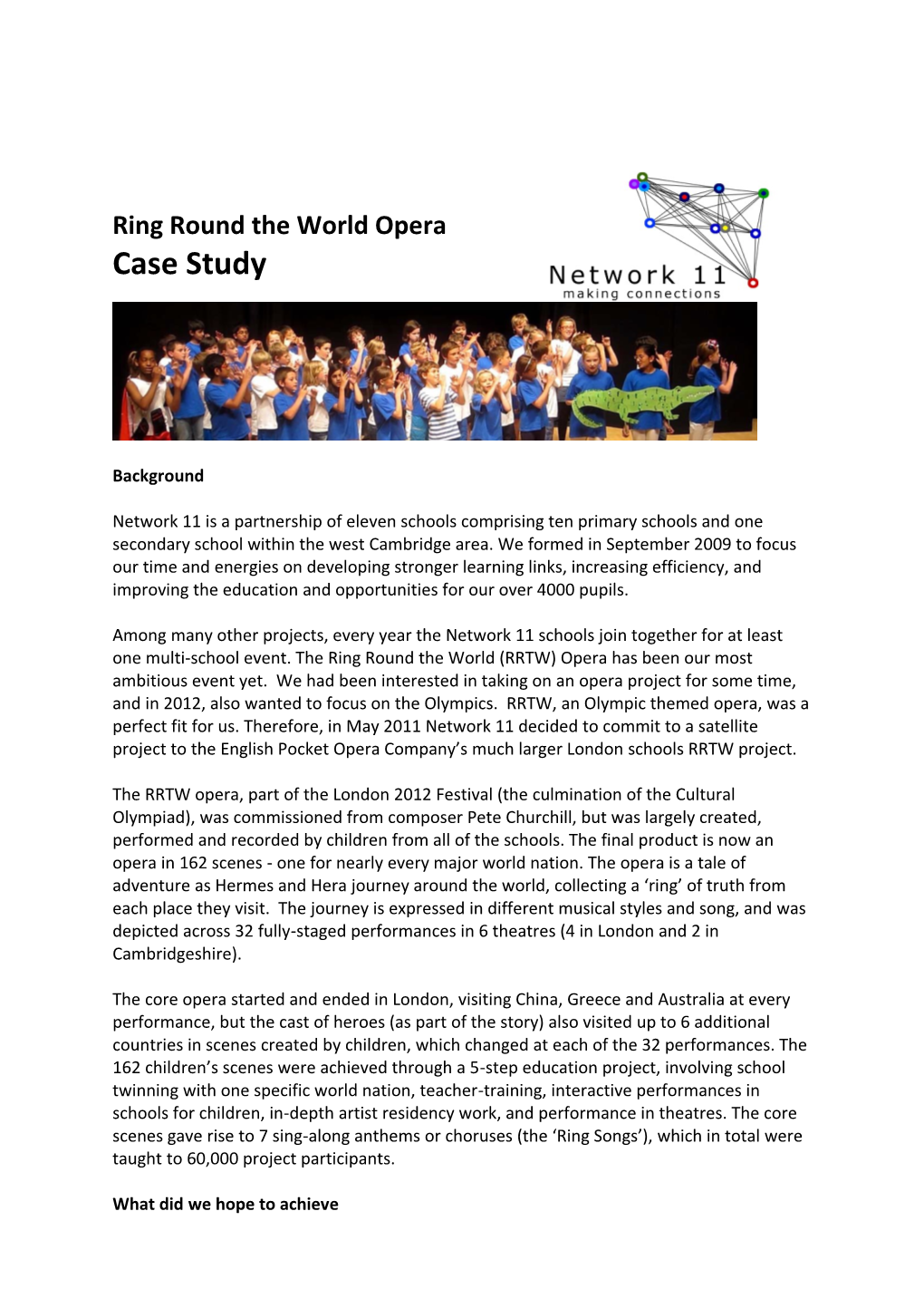 Ring Round the World Opera Case Study