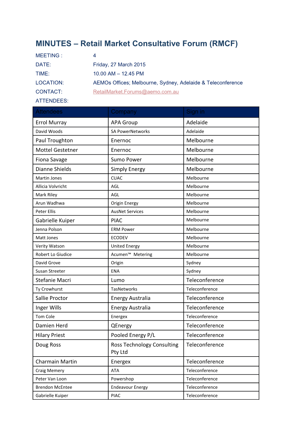RMCF - 27 March 2015 - Draft Minutes (Final)