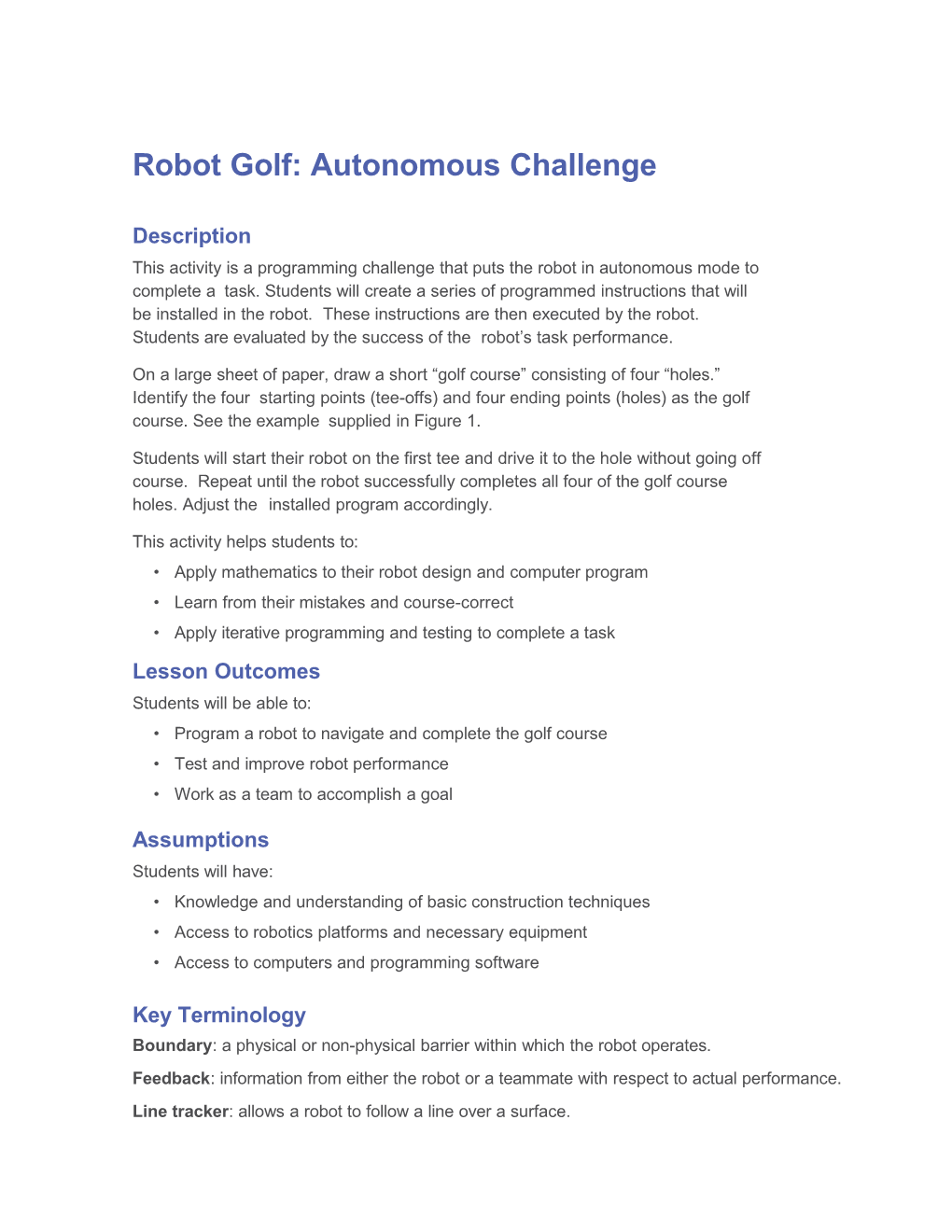 Robotgolf:Autonomouschallenge
