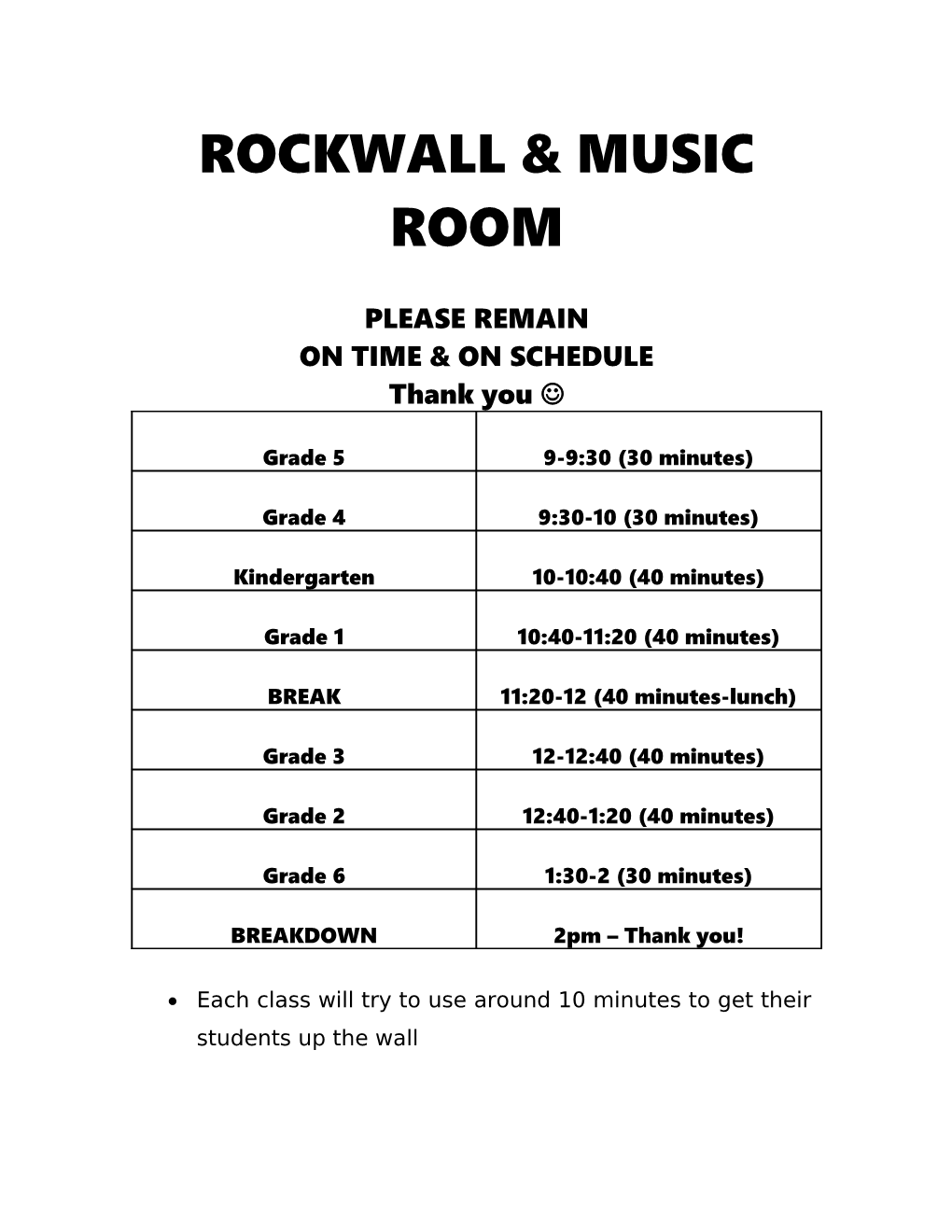 Rockwall & Music Room