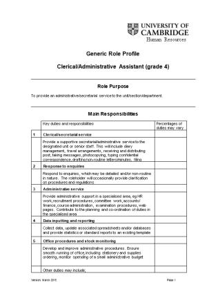 Role Description Form PD33