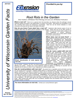 Root Rots in the Garden