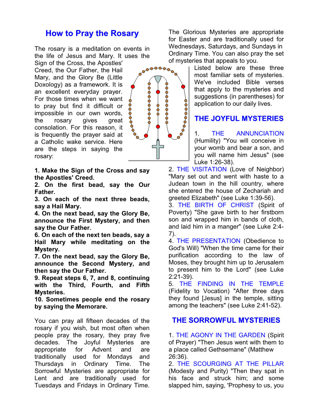 Rosary: How to Pray the Rosary