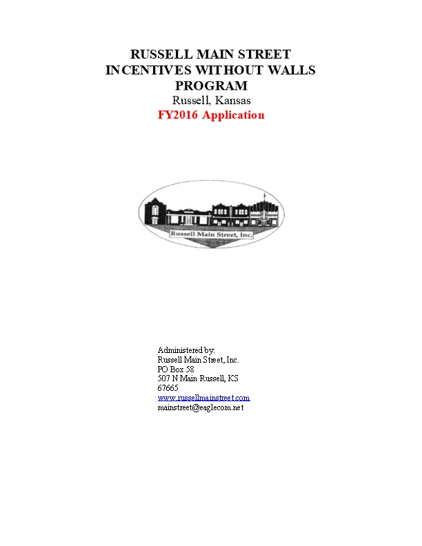Russell Main Street Incentives Withoutwalls Program