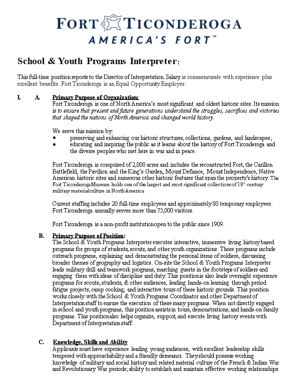 School & Youth Programs Interpreter