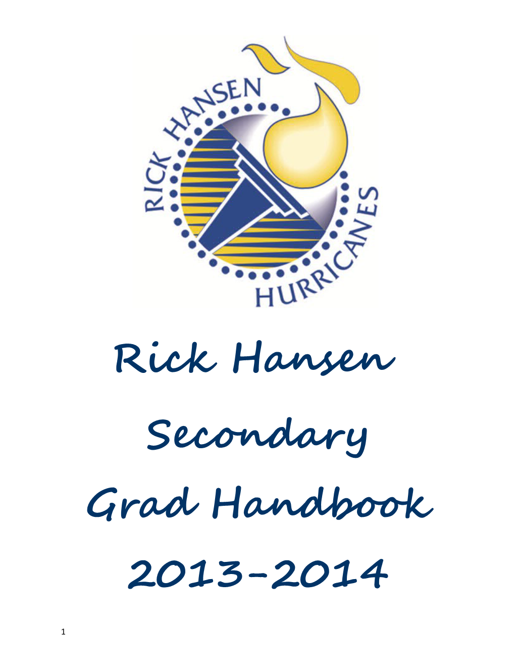 Secondary Grad Handbook 2013-2014