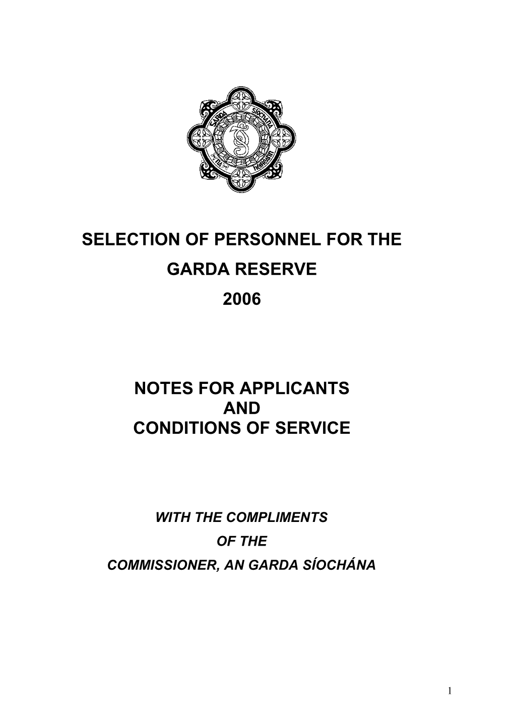 SELECTION of Personnel for The
