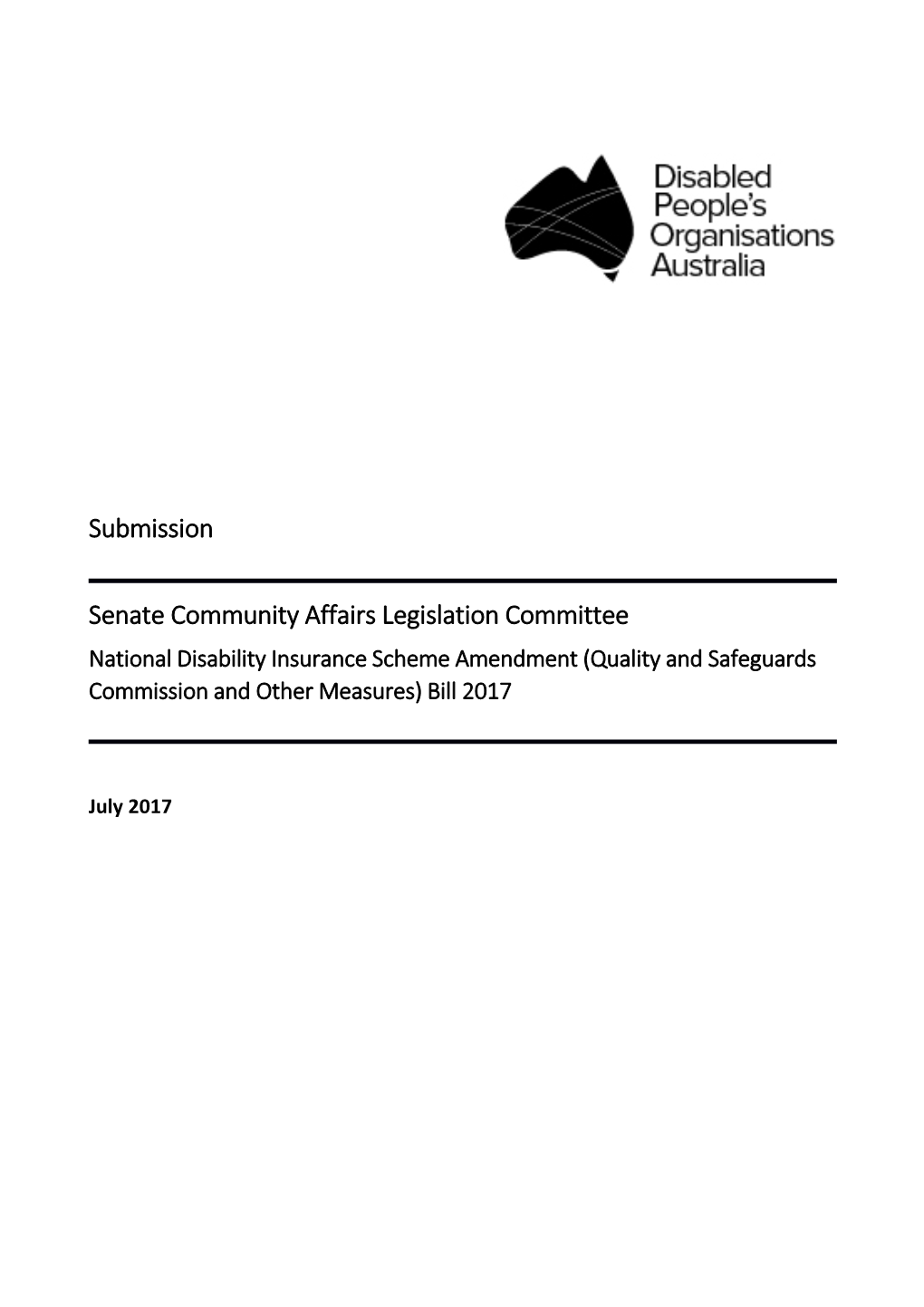 Senate Community Affairs Legislation Committee