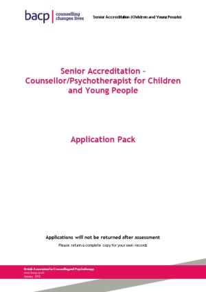 Senior Accreditation (Children and Young People)