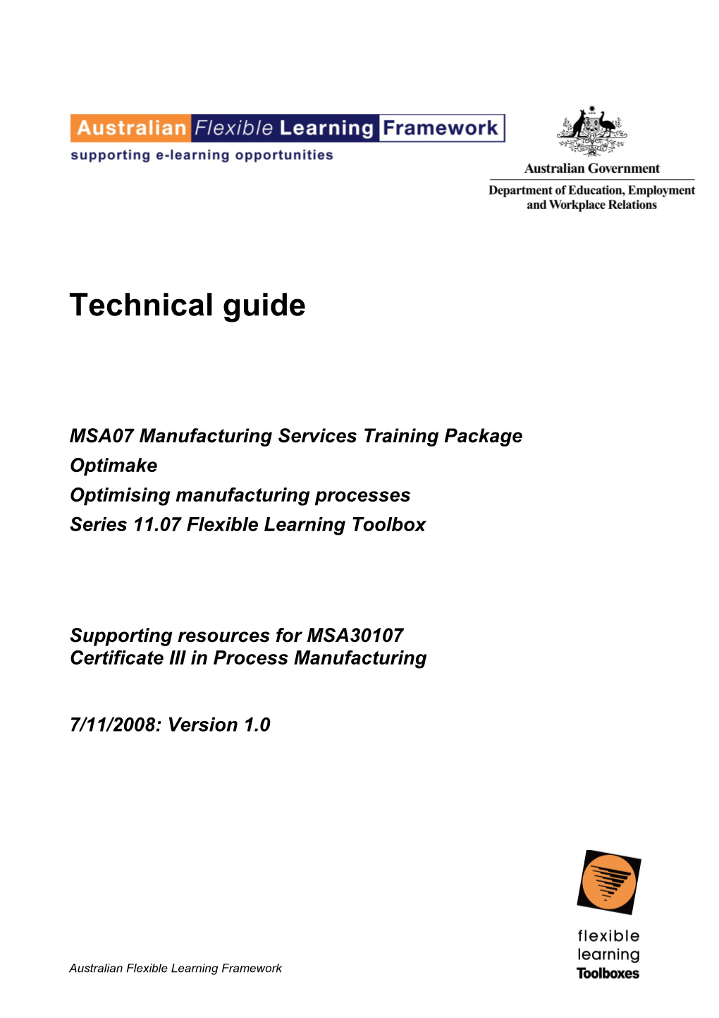Series 11 Technical Specifications and Technical Guide Template