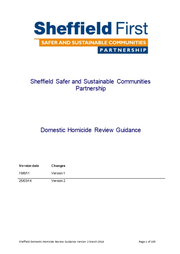 Sheffield Safer and Sustainable Communities Partnership