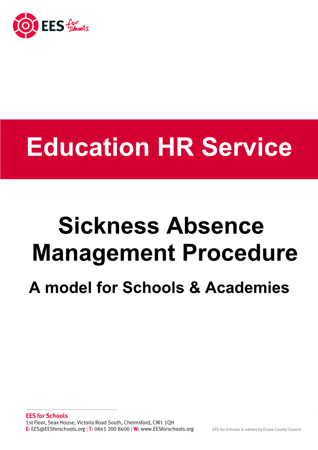 Sickness Absence Management Procedure