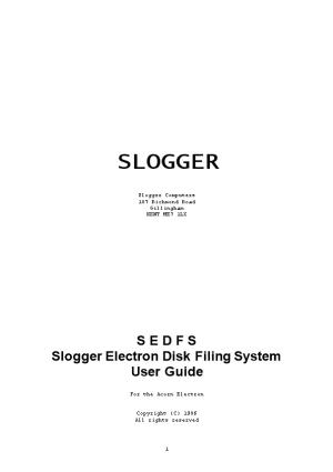 Slogger Electron Disk Filing System