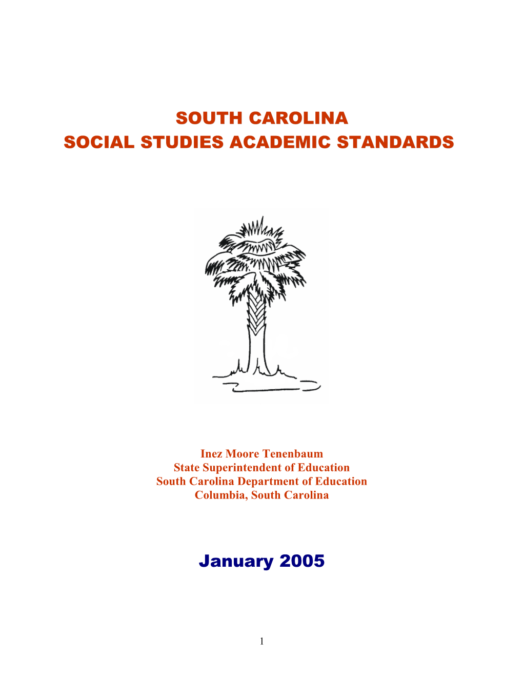 Social Studies Academic Standards
