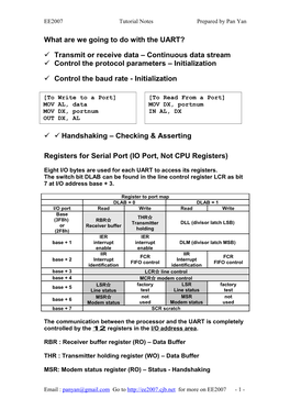 Software Aspect of Serial and Parallel Ports