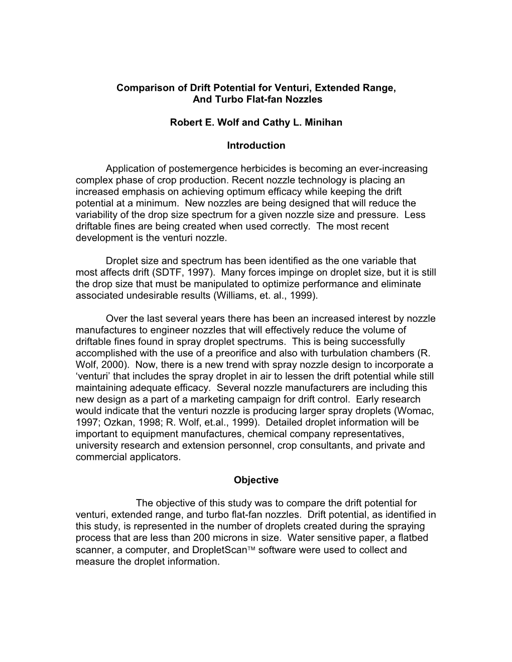 Spray Droplet Analysis of Air Induction Nozzles Docest