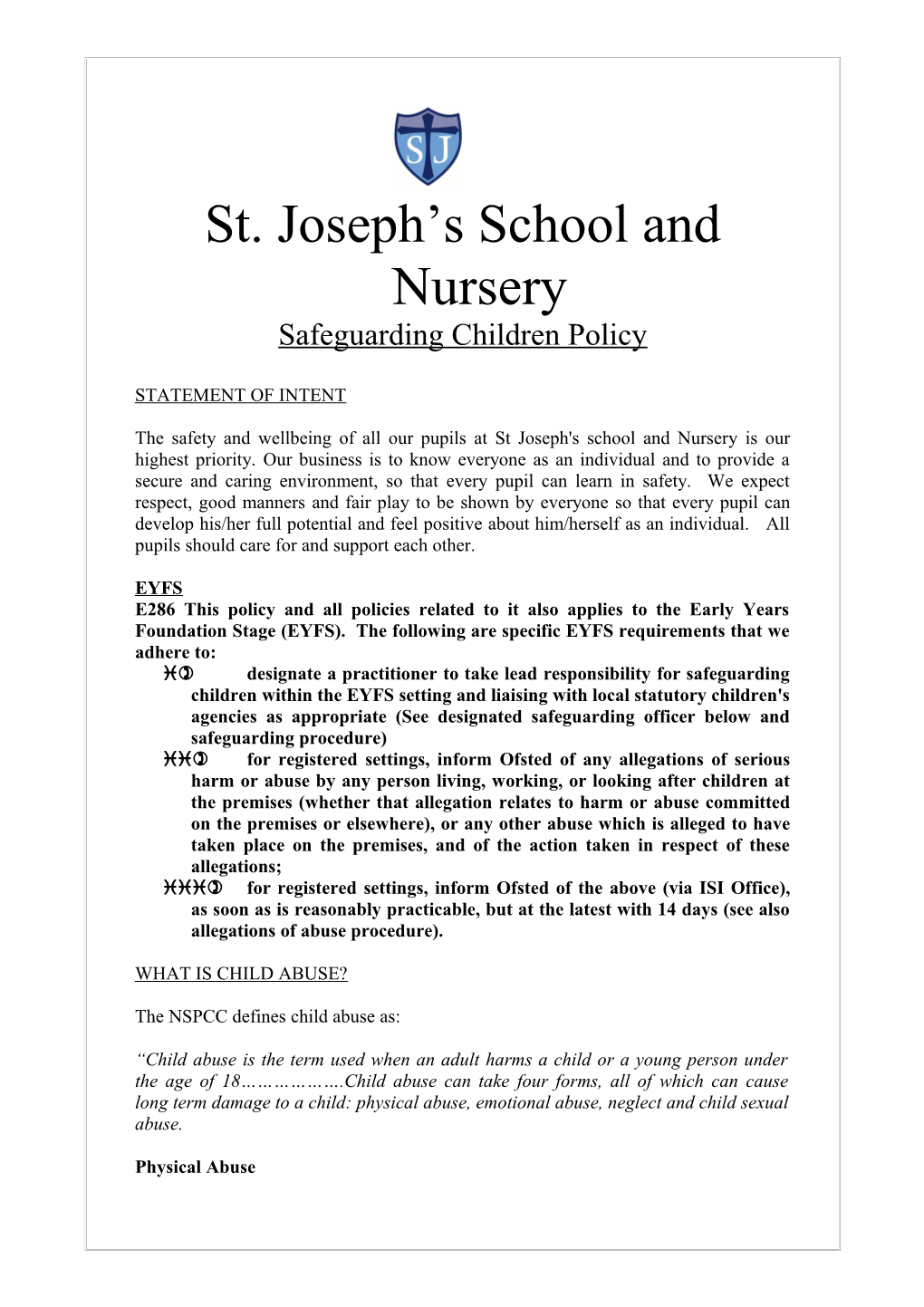 St. Joseph S School and Nursery