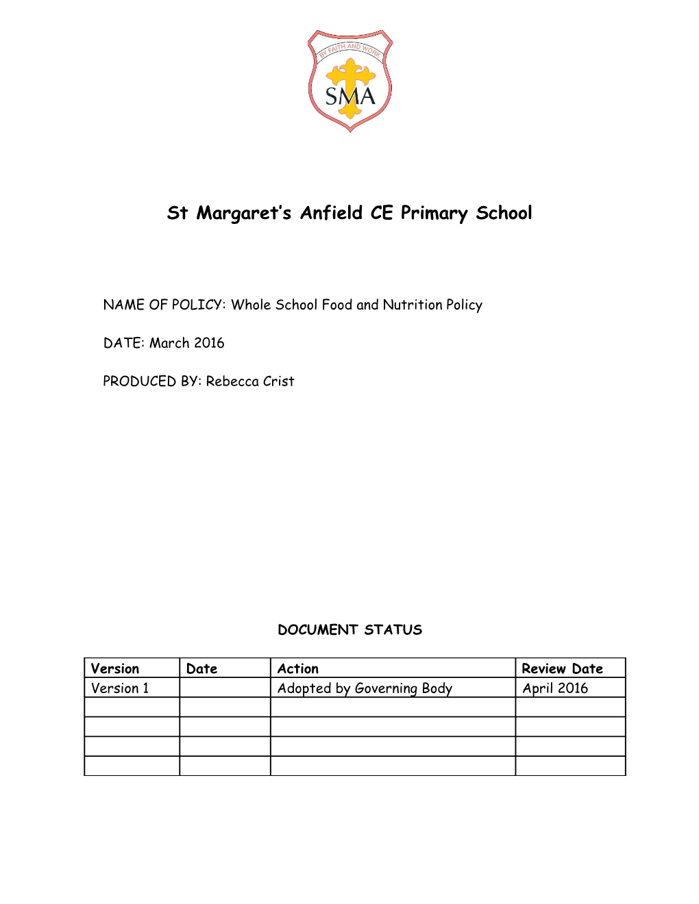 St Margaret S Anfield CE Primary School