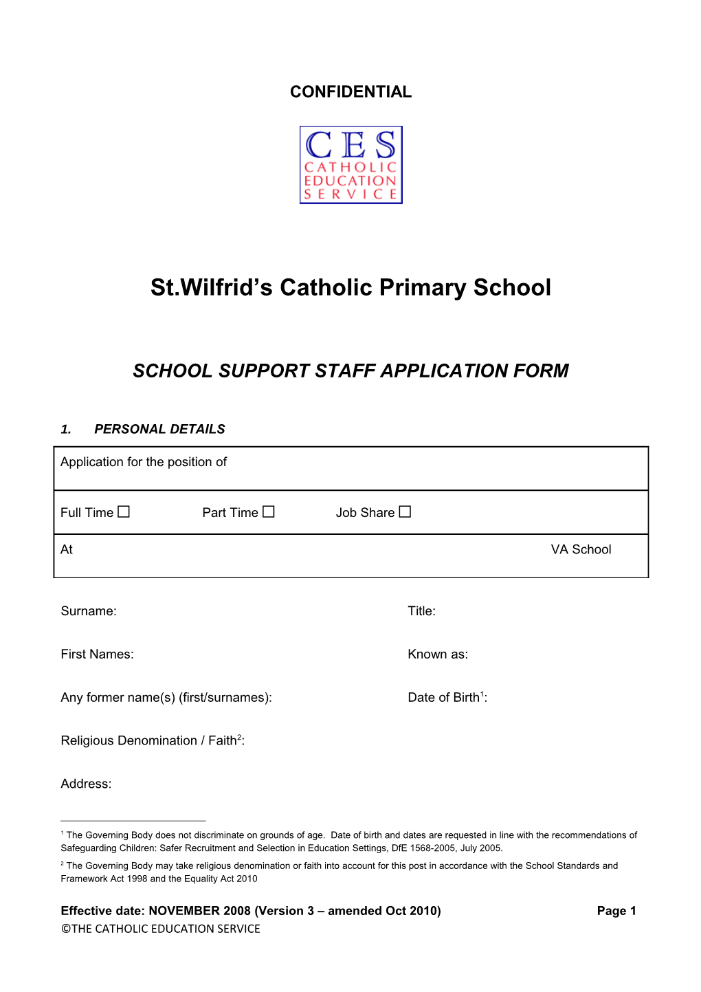 St.Wilfrid S Catholic Primary School
