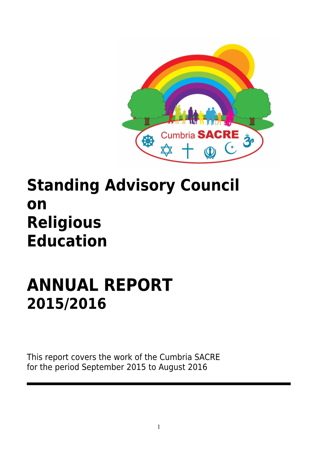 Standing Advisory Council on Religious Education - Annual Report