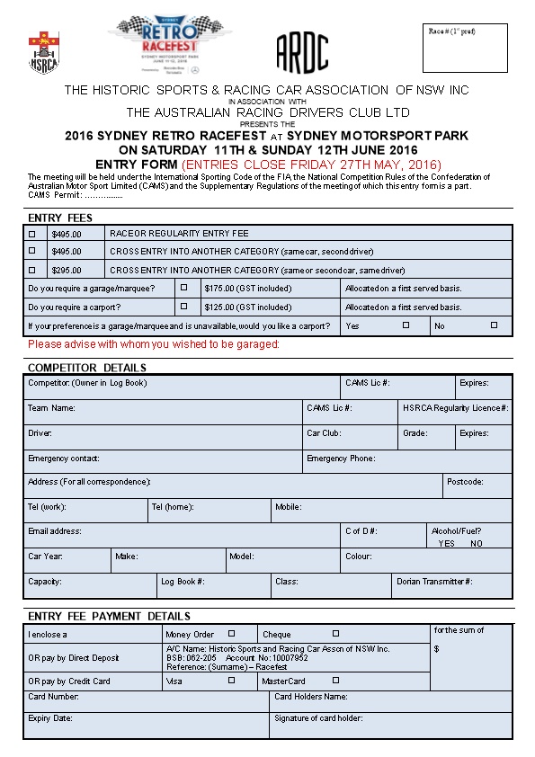 State Championship Entry Form