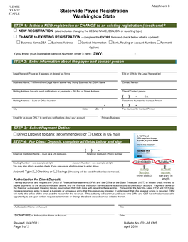 Statewide Payee Registration