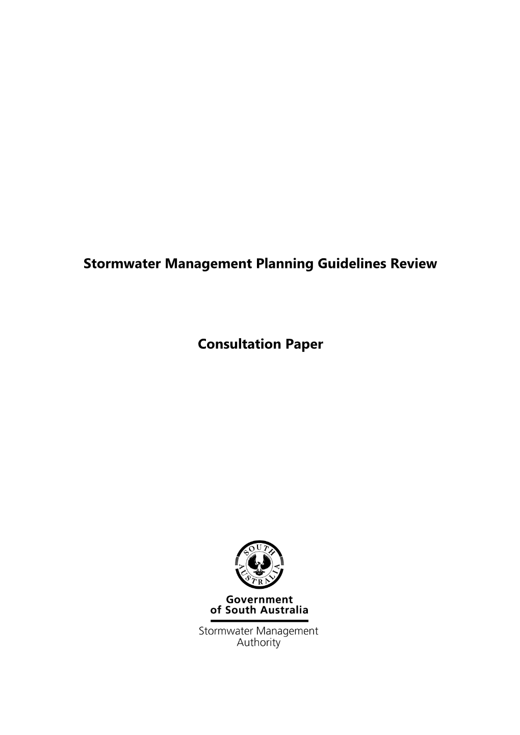 Stormwater Management Planning Guidelines Review