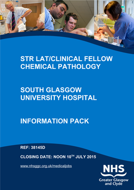 Str Lat/Clinical Fellow Chemical Pathology