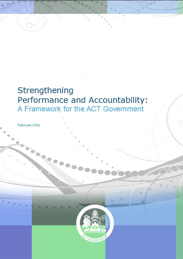 Strengthening Performance and Accountability: a Framework for the ACT