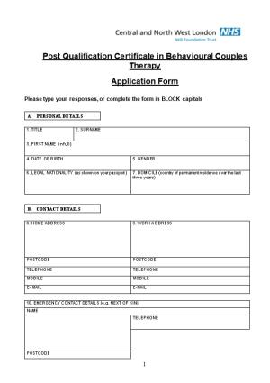 Student Application/Enrolment Form