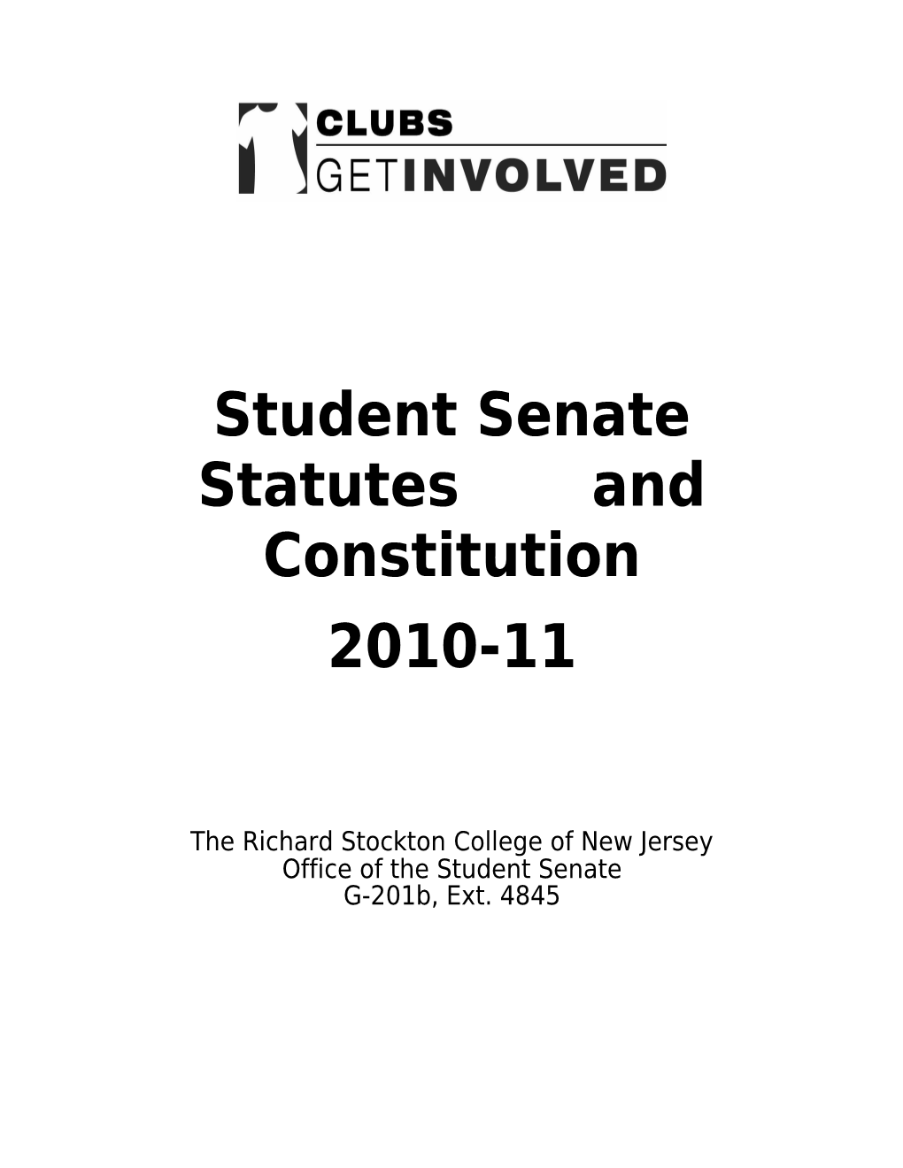 Student Senate Statutes and Constitution