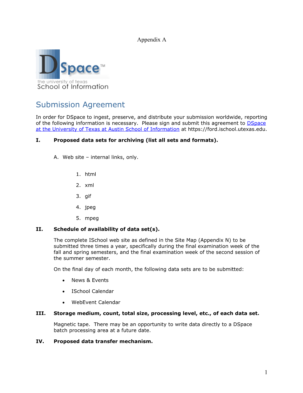 Submission Agreement