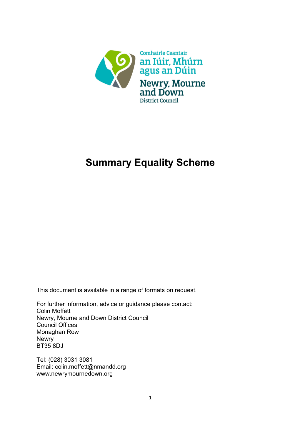 Summary Equality Scheme
