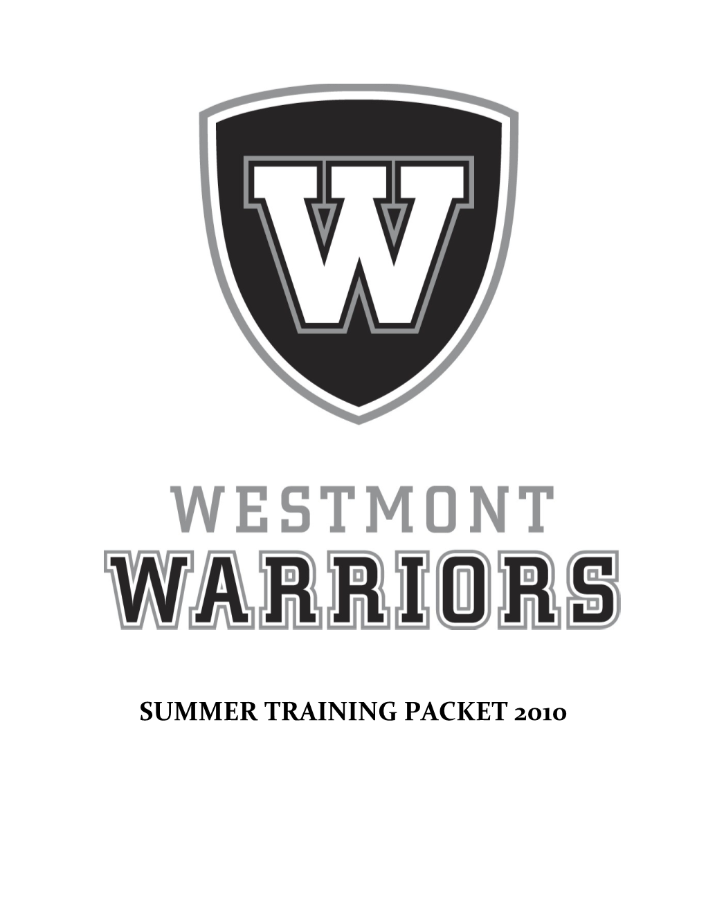 Summer Training Packet 2010