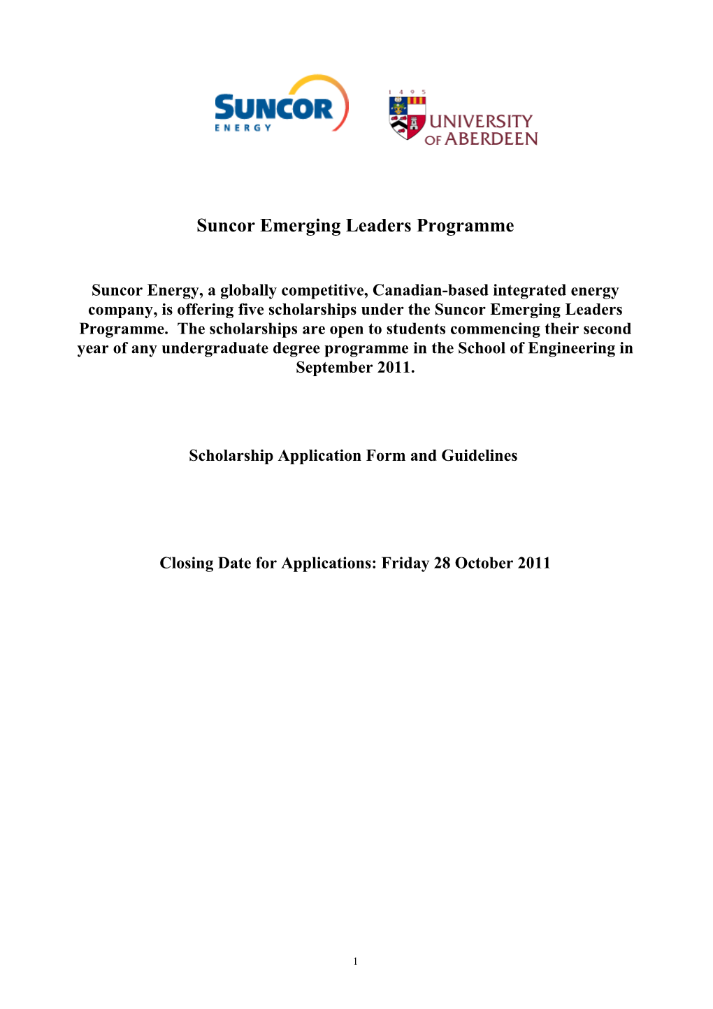 Suncor Emerging Leaders Programme