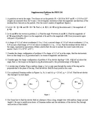 Supplementary Problems for PHYS 241