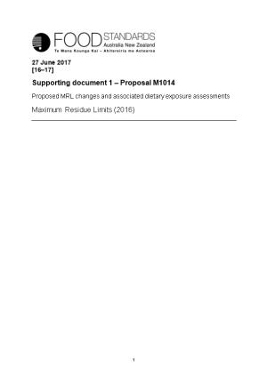 Supporting Document 1 Proposal M1014